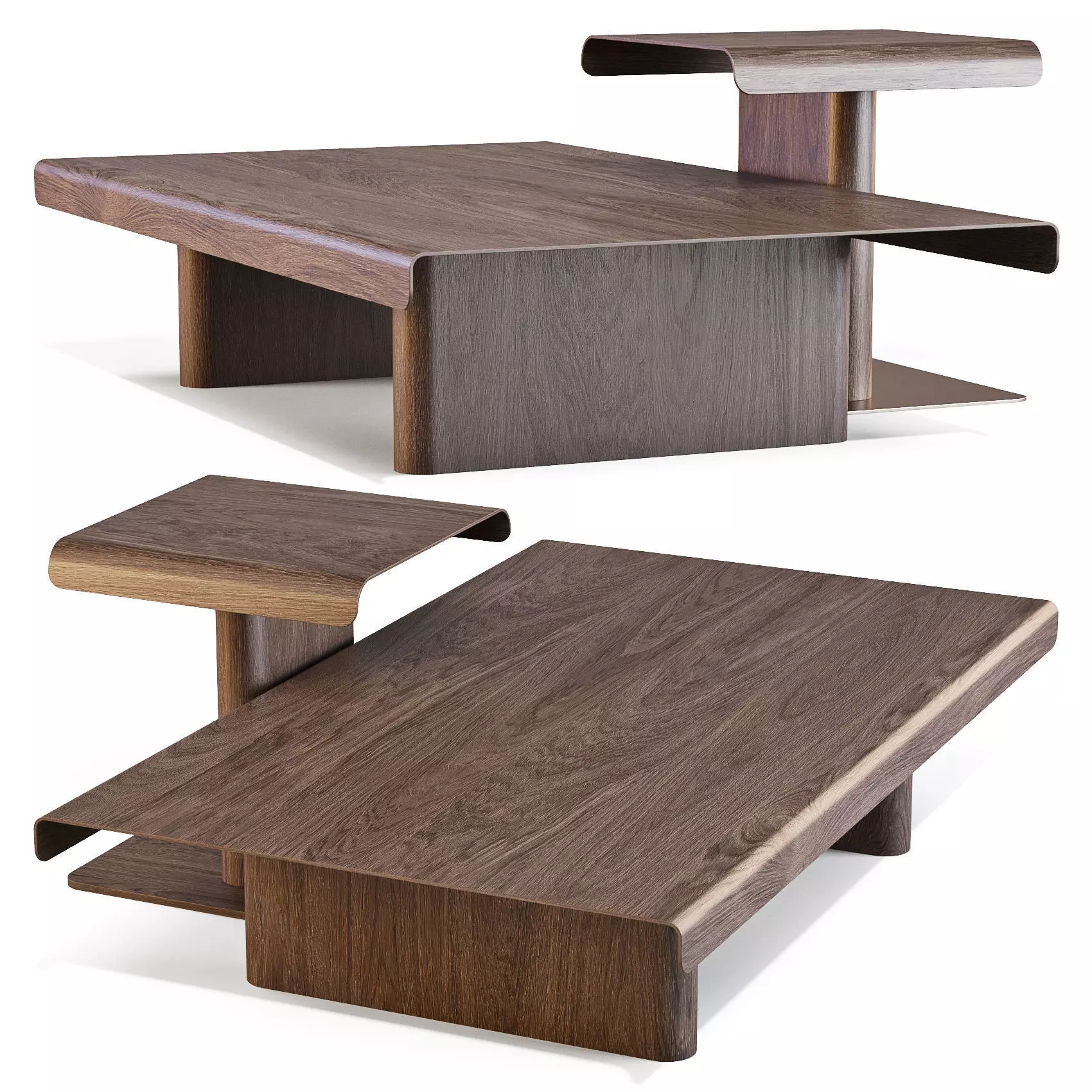 Ditre Italia Avalon - Coffee and Side Table 3D model_0