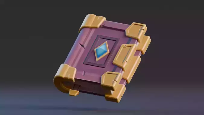 Low poly - Stylized Game Items - Book Low-poly 3D model