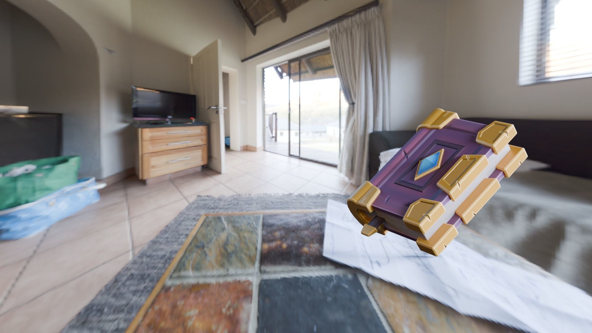 Low poly - Stylized Game Items - Book Low-poly 3D model_9