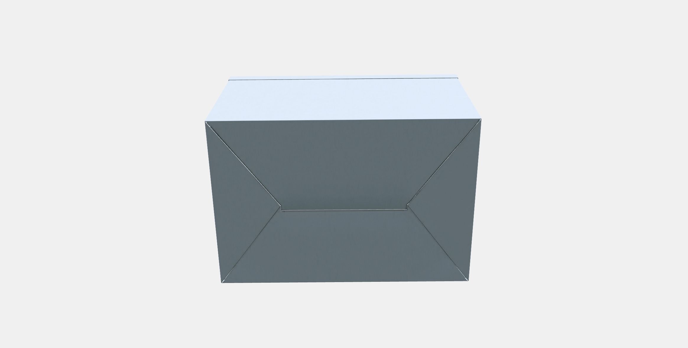 TJENA Storage box with lid 1 Low-poly 3D model_7