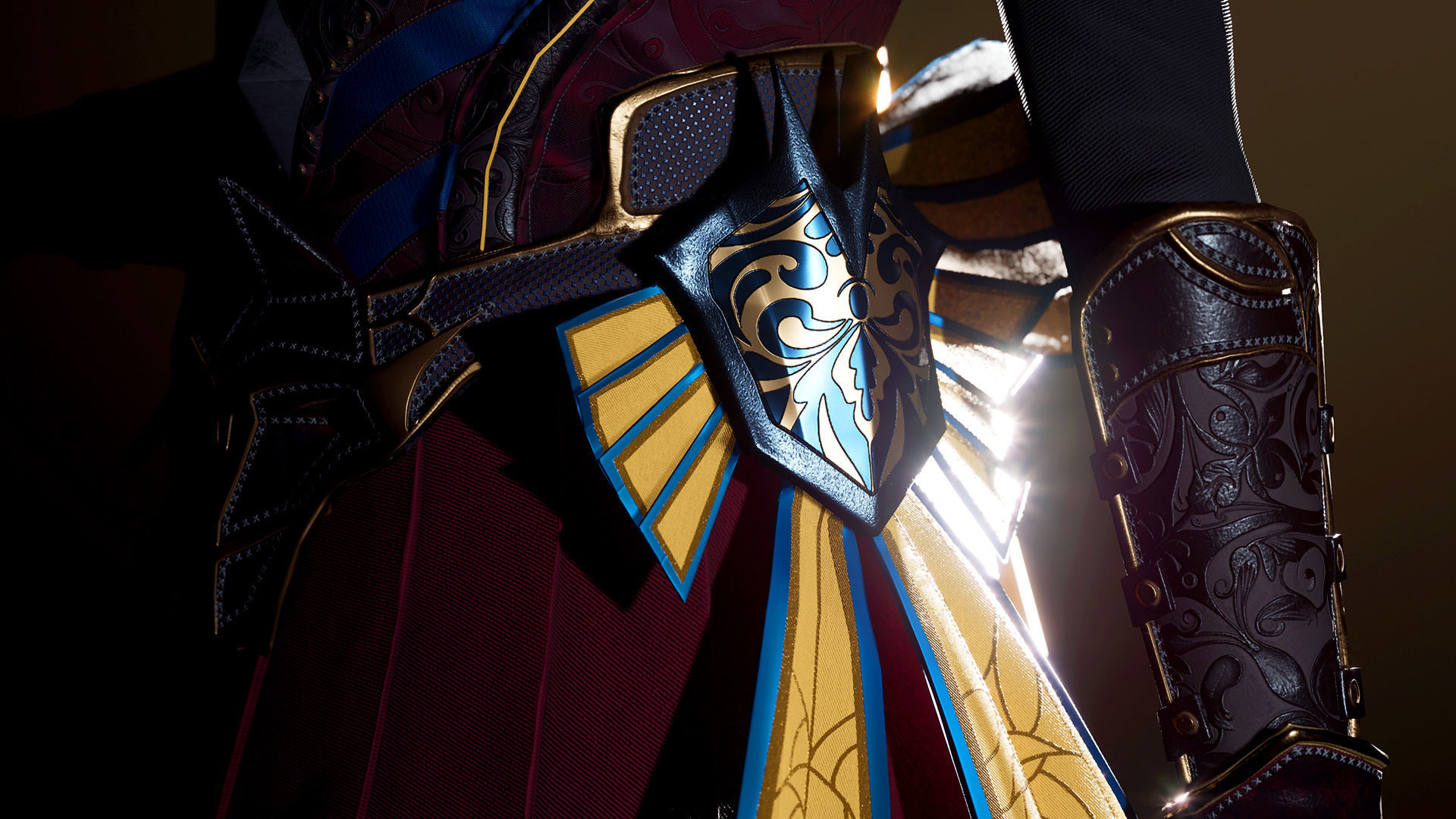 Spearwoman game character Low-poly 3D model_21