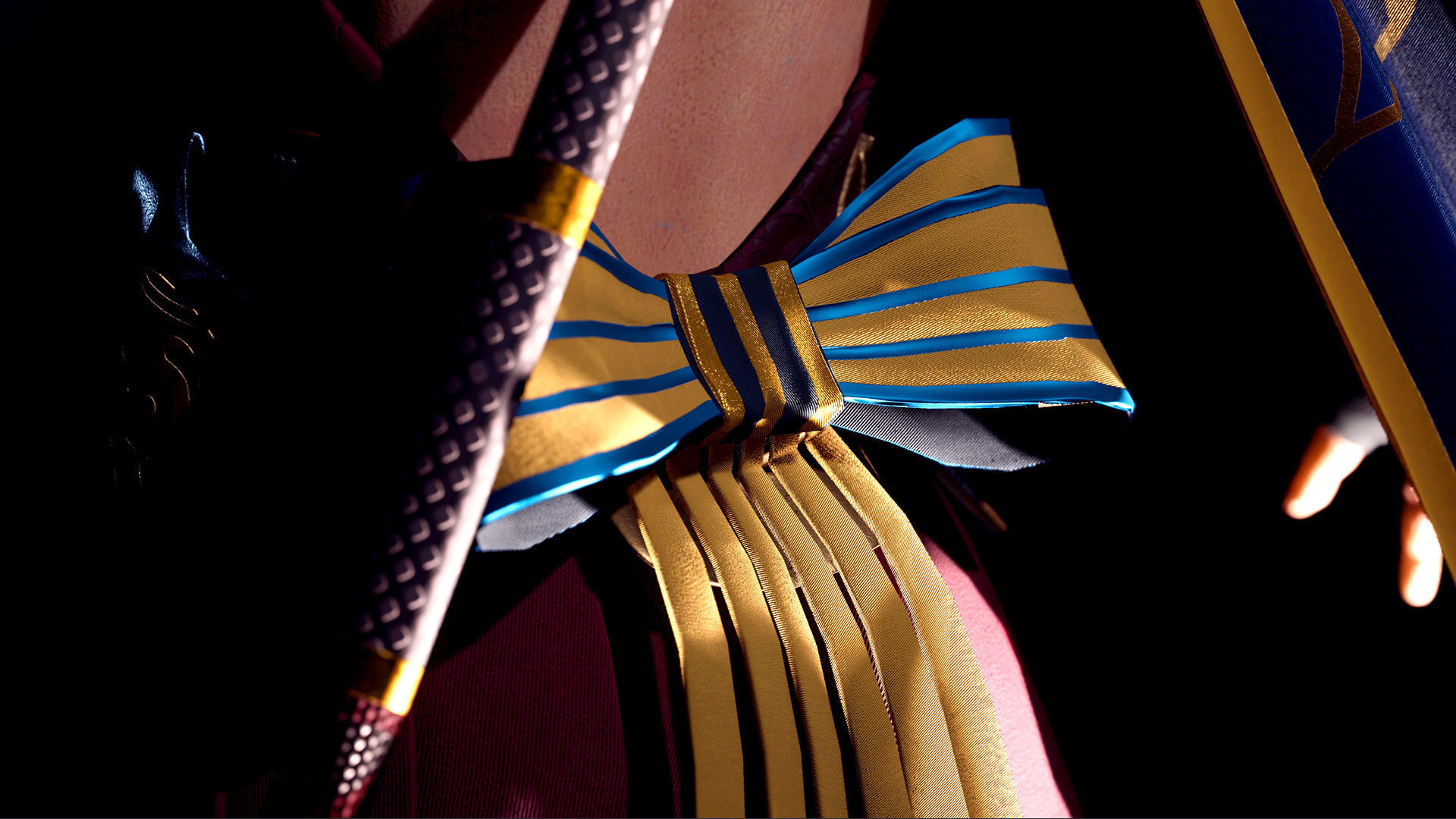 Spearwoman game character Low-poly 3D model_23