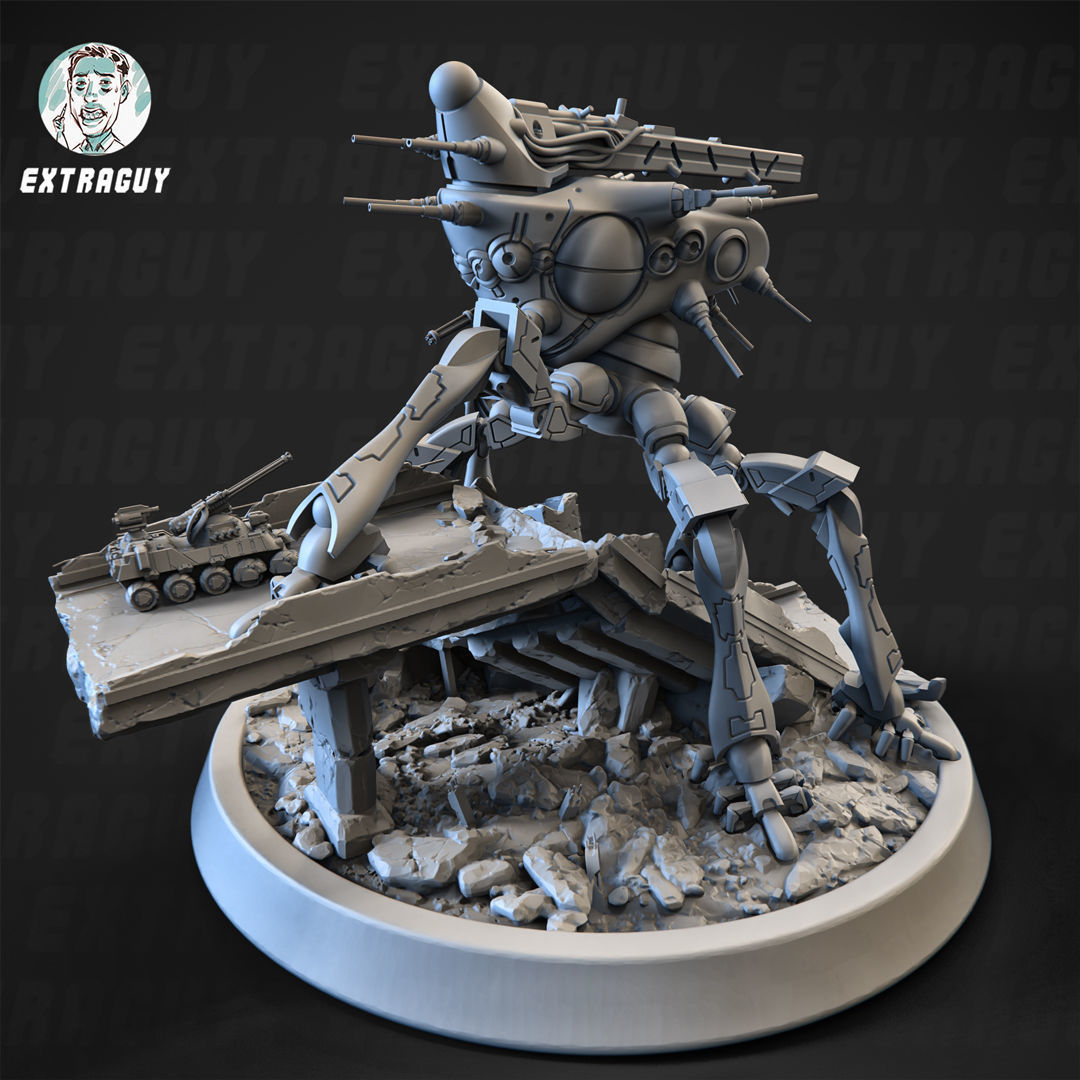 Moving Fortress 100mm Static Set 3D print model_1