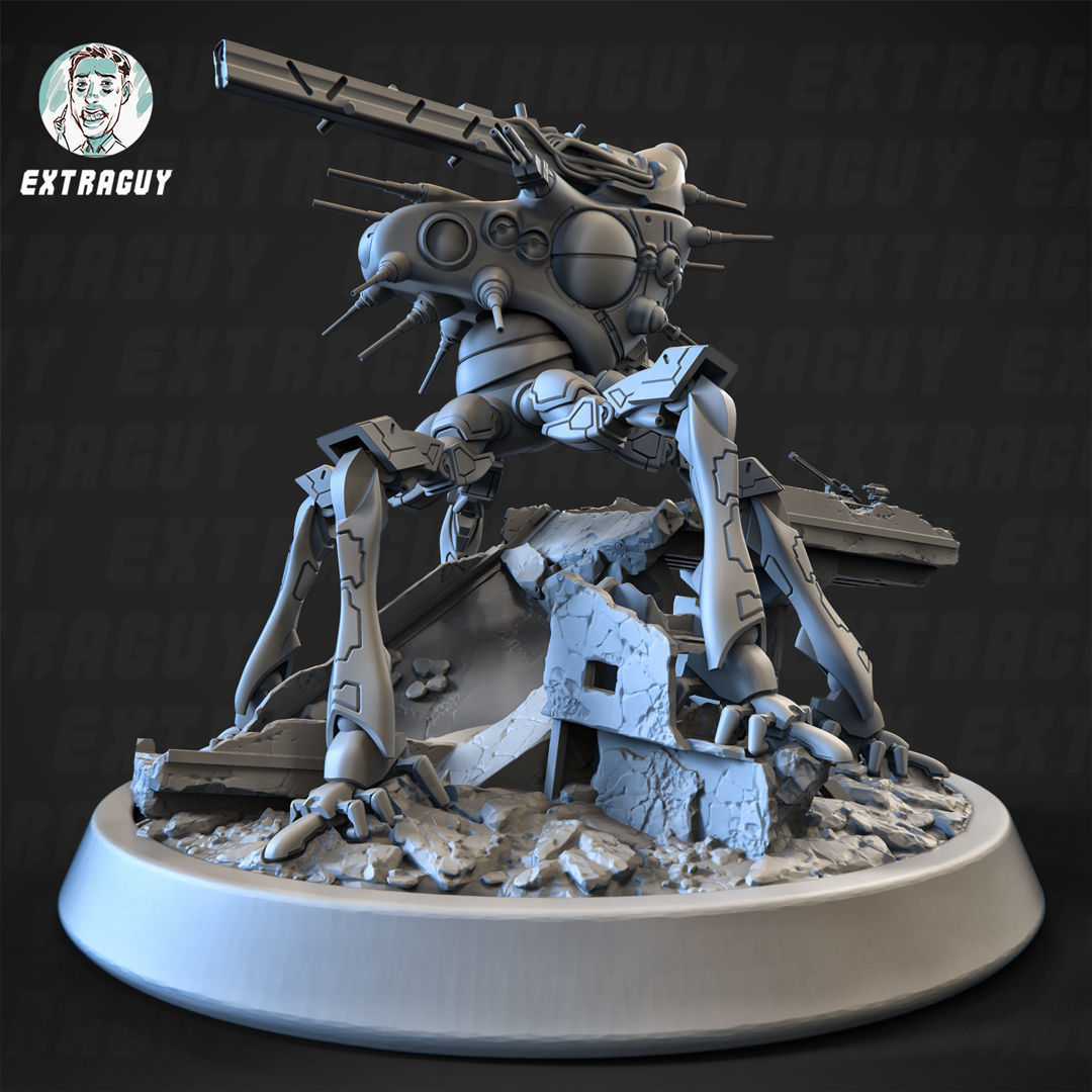 Moving Fortress 100mm Static Set 3D print model_2