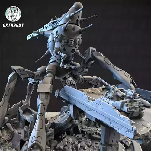 Moving Fortress 100mm Static Set 3D print model