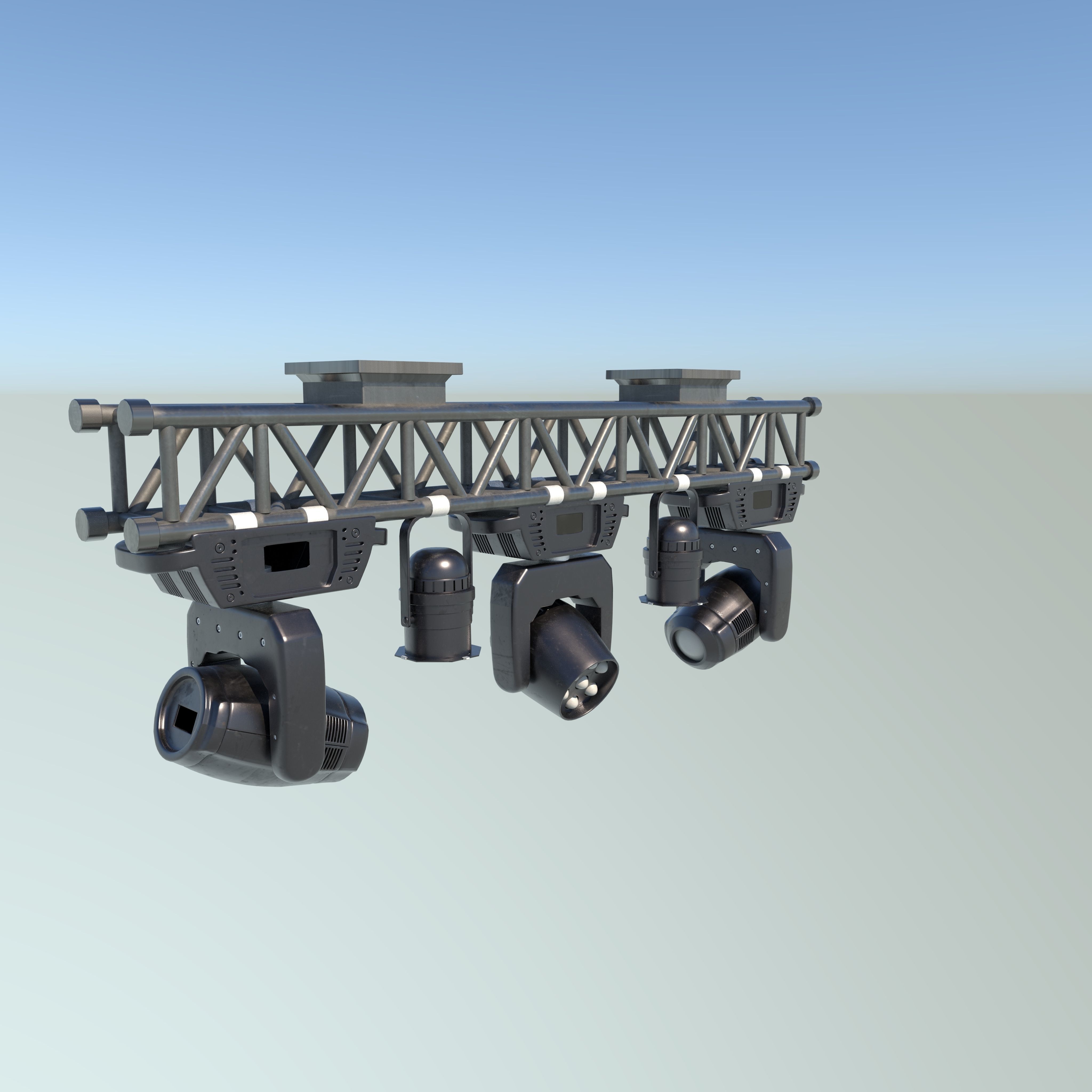 stage light  3D model_8