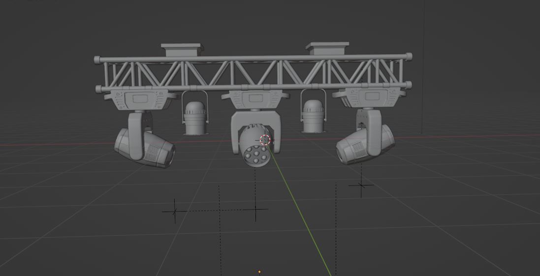 stage light  3D model_7