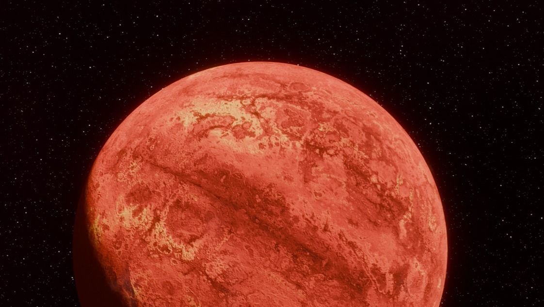 Planet Arrakis Low-poly 3D model_7