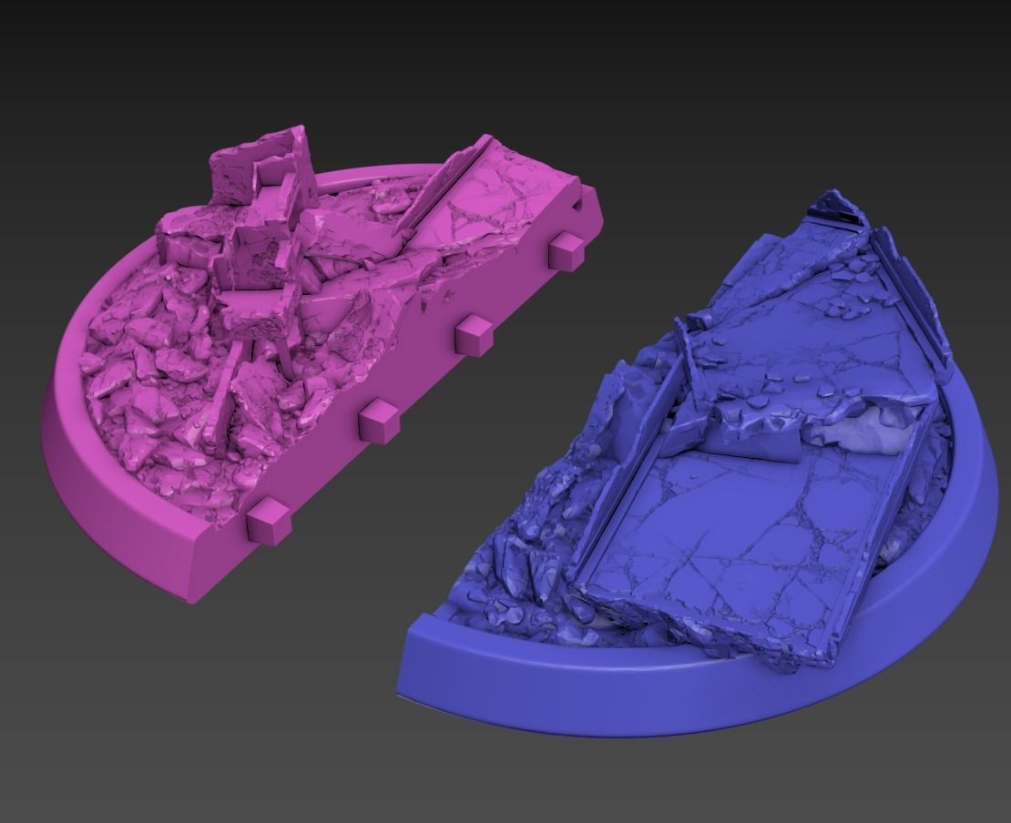 Moving Fortress 100mm Poseable Set 3D print model_6