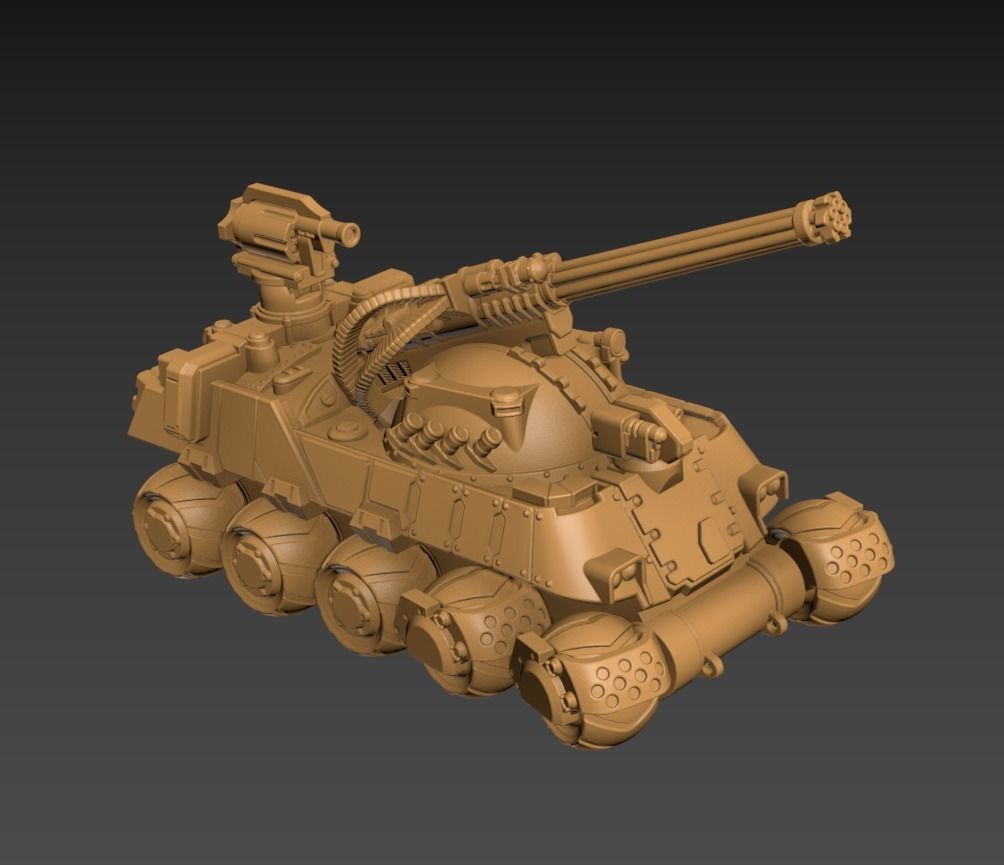 Moving Fortress 100mm Poseable Set 3D print model_9