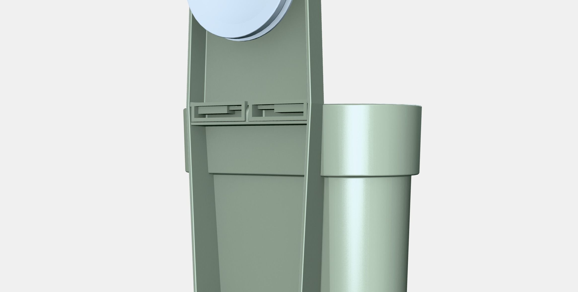 OBONAS Container with suction cup Low-poly 3D model_10