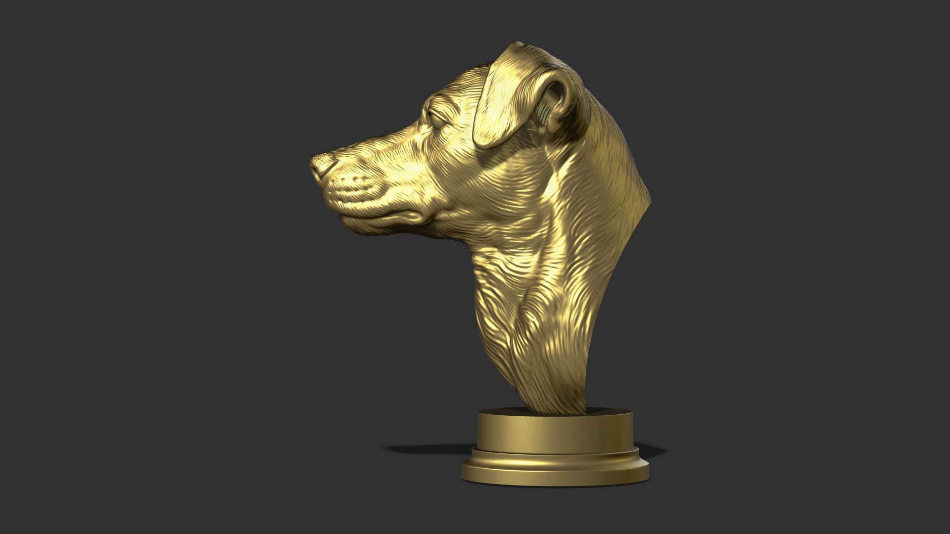 Jack Russell Terrier bust 3D print model_22