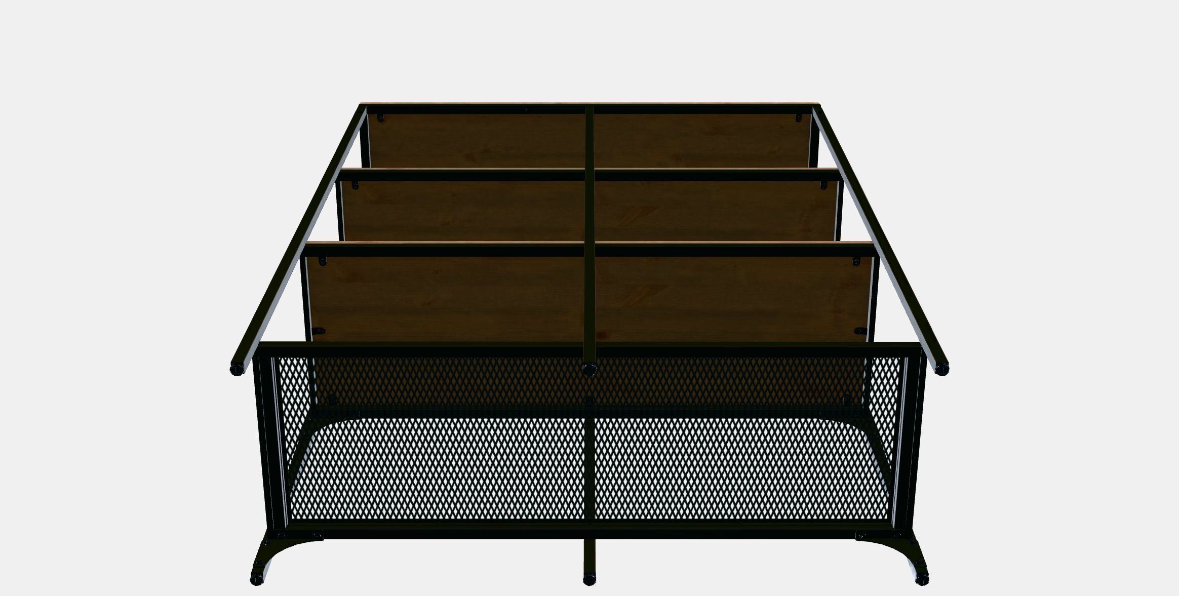 FJALLBO Shelving unit Low-poly 3D model_10