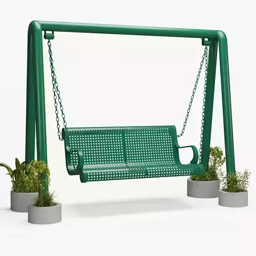 Galvanized Perforated Garden Swing