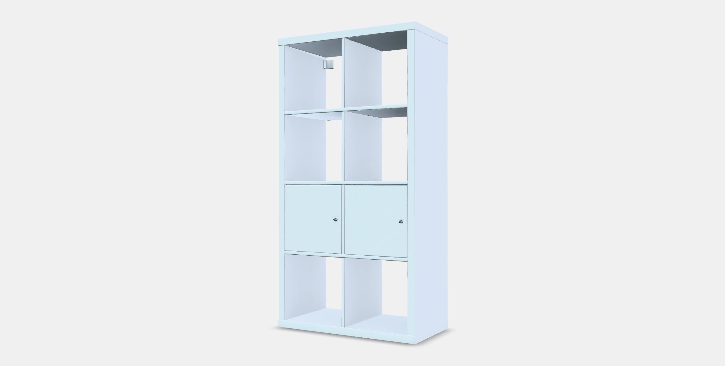 KALLAX Shelving unit with doors 1 Low-poly 3D model_12