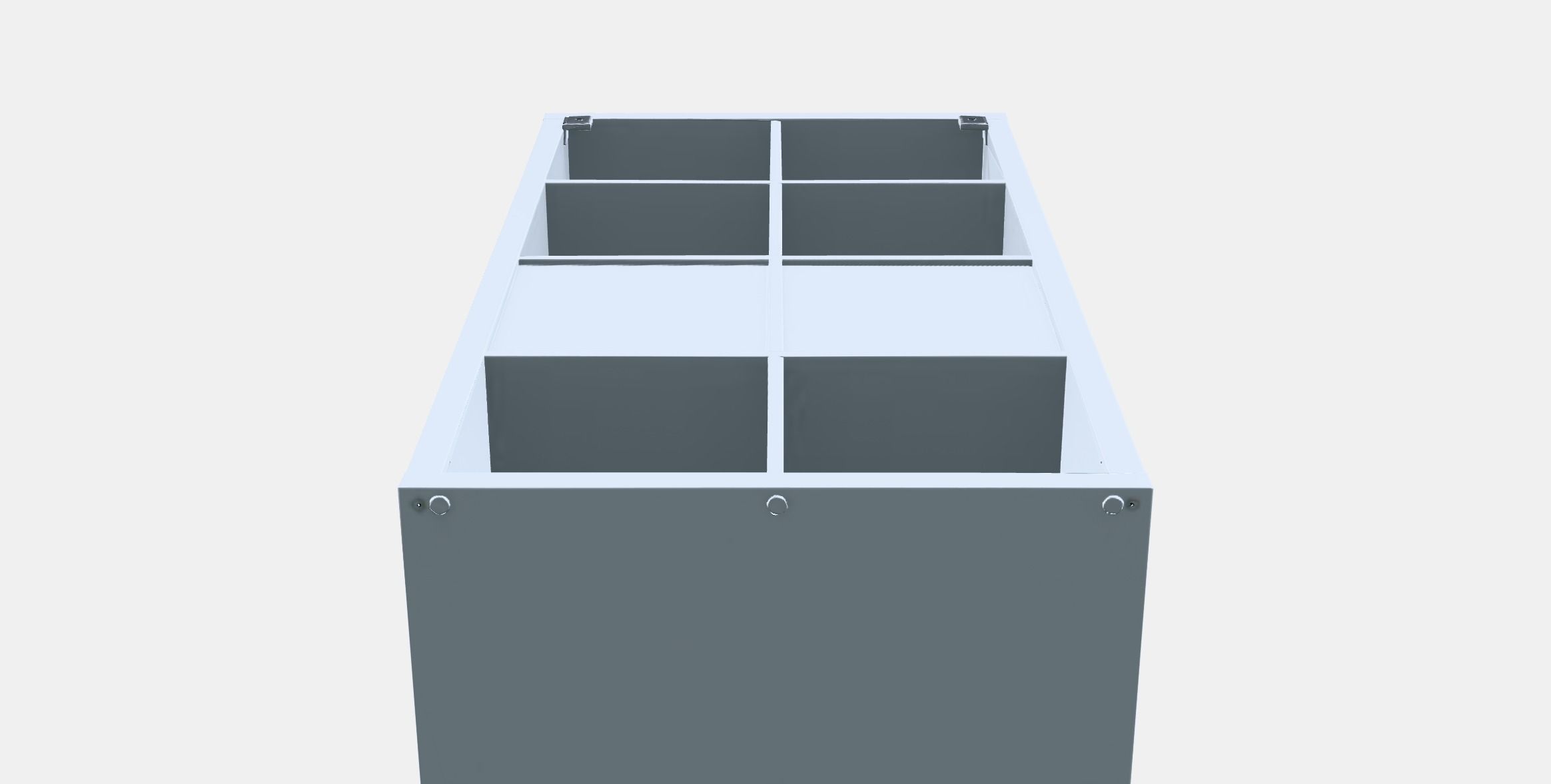 KALLAX Shelving unit with doors 1 Low-poly 3D model_8