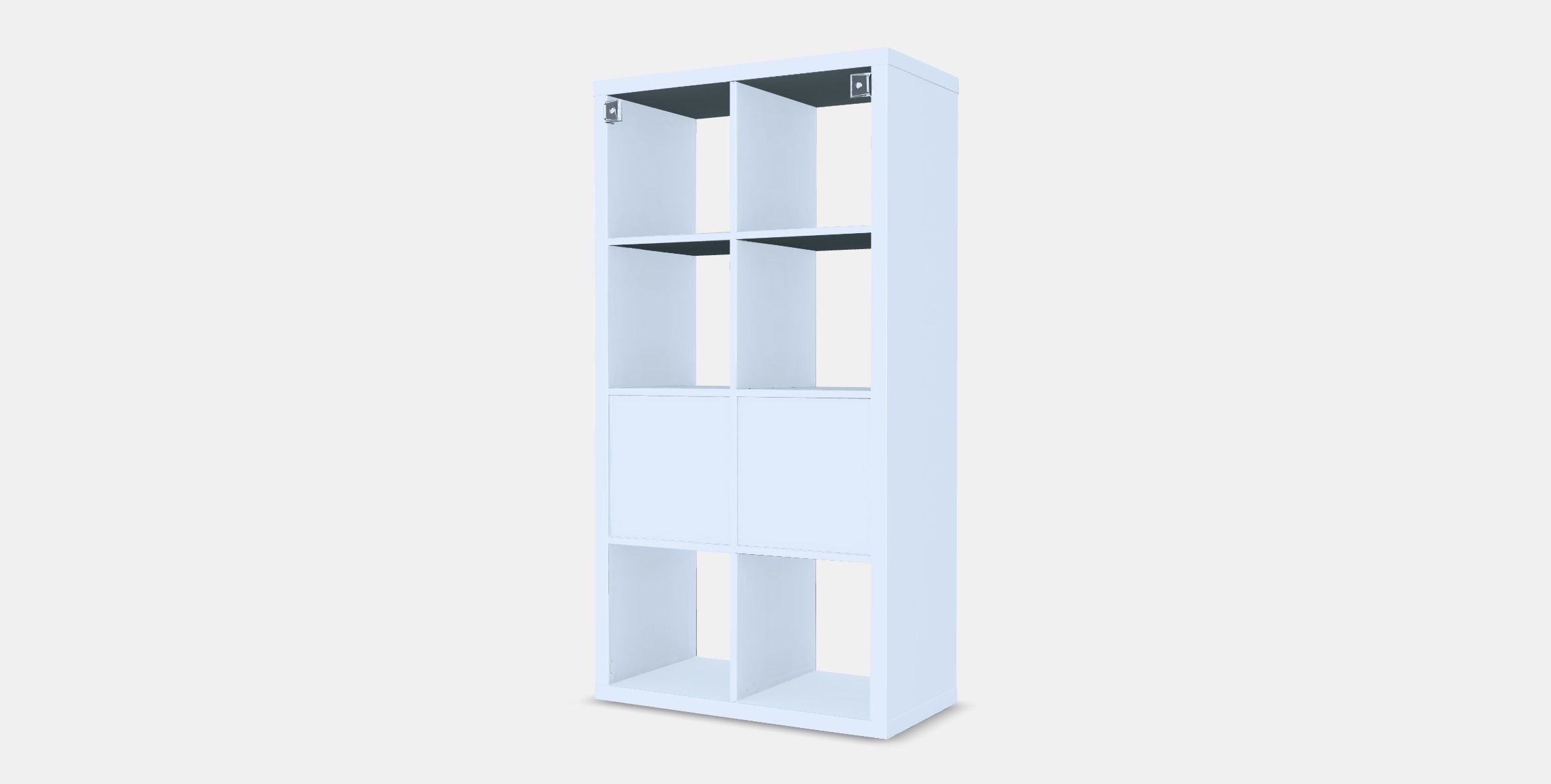 KALLAX Shelving unit with doors 1 Low-poly 3D model_5