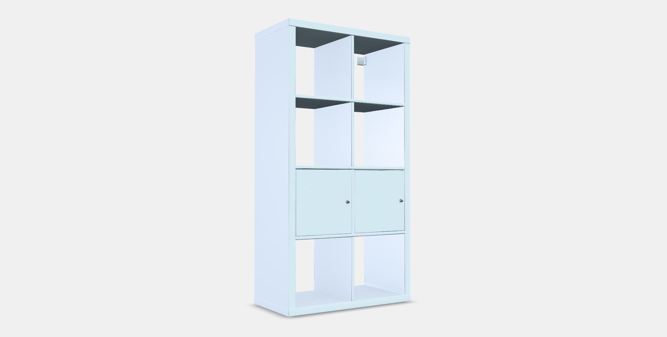 KALLAX Shelving unit with doors 1 Low-poly 3D model_3