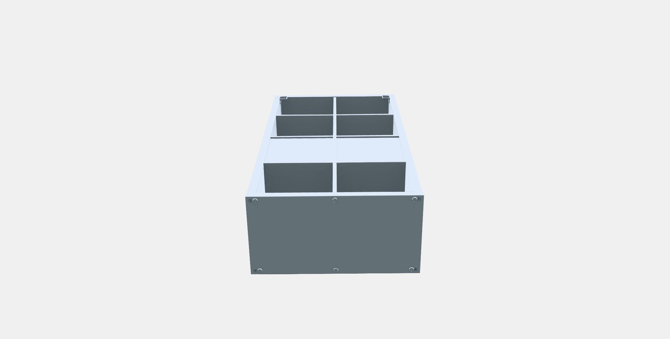 KALLAX Shelving unit with doors 1 Low-poly 3D model_7