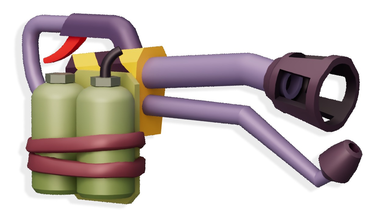 Hypercasual Weapon Props Pack Low-poly 3D model_3