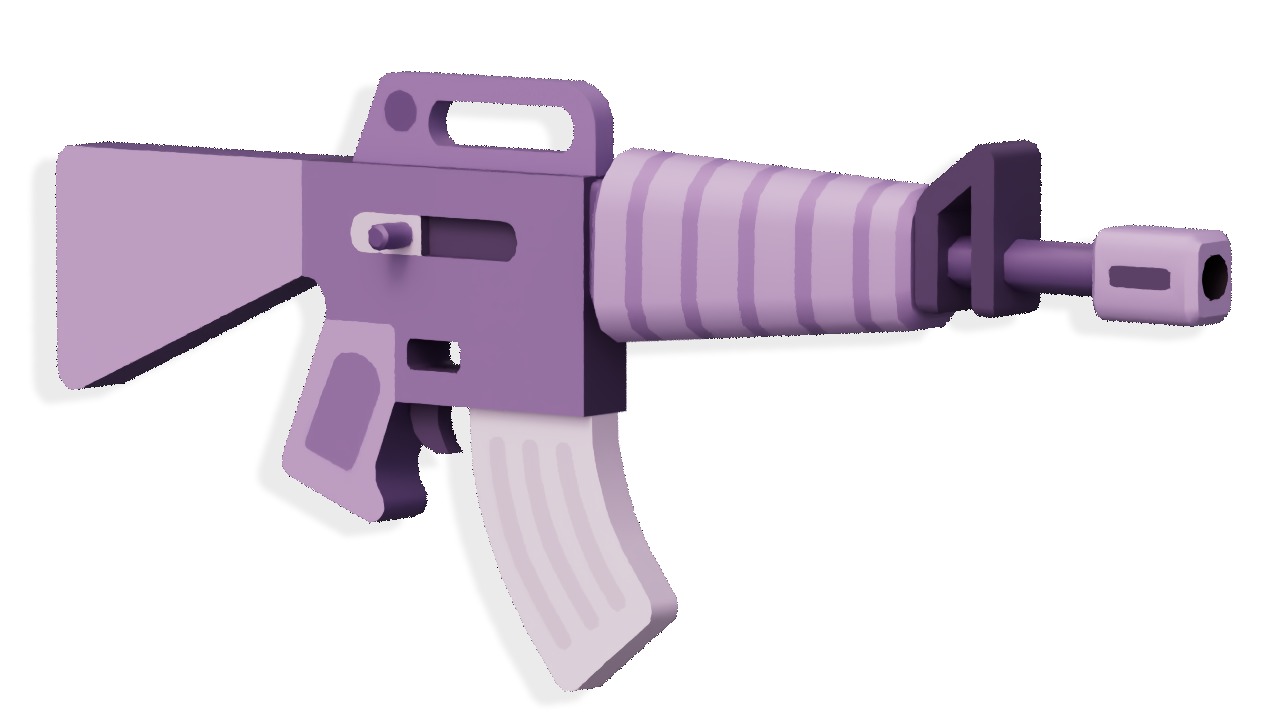 Hypercasual Weapon Props Pack Low-poly 3D model_8