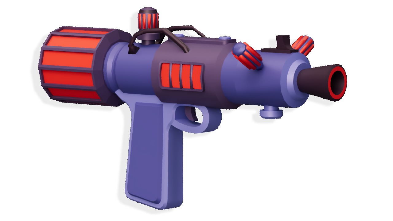 Hypercasual Weapon Props Pack Low-poly 3D model_6