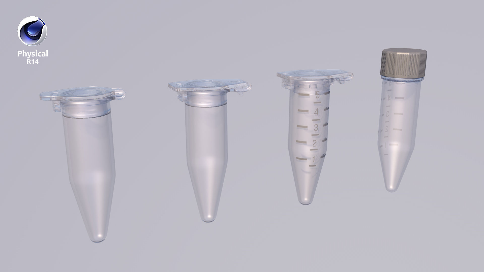 Eppendorf Centrifuge Tube Low-poly 3D model_14