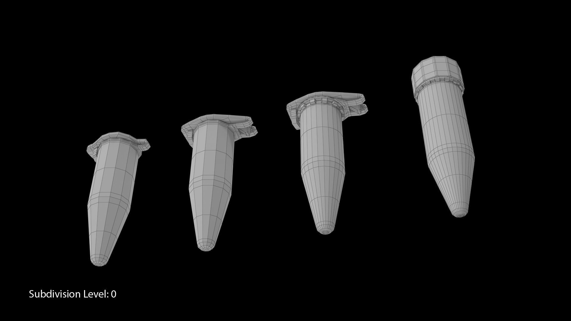 Eppendorf Centrifuge Tube Low-poly 3D model_6
