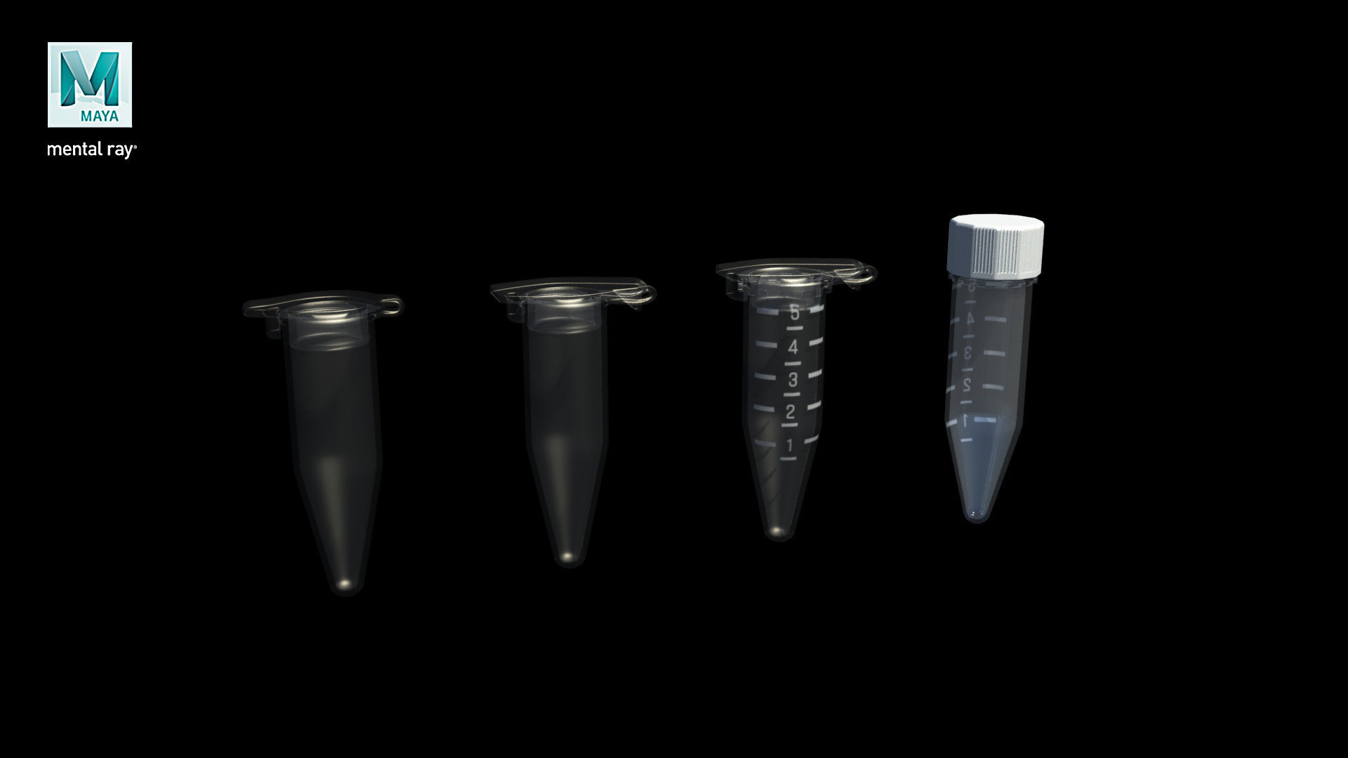 Eppendorf Centrifuge Tube Low-poly 3D model_12