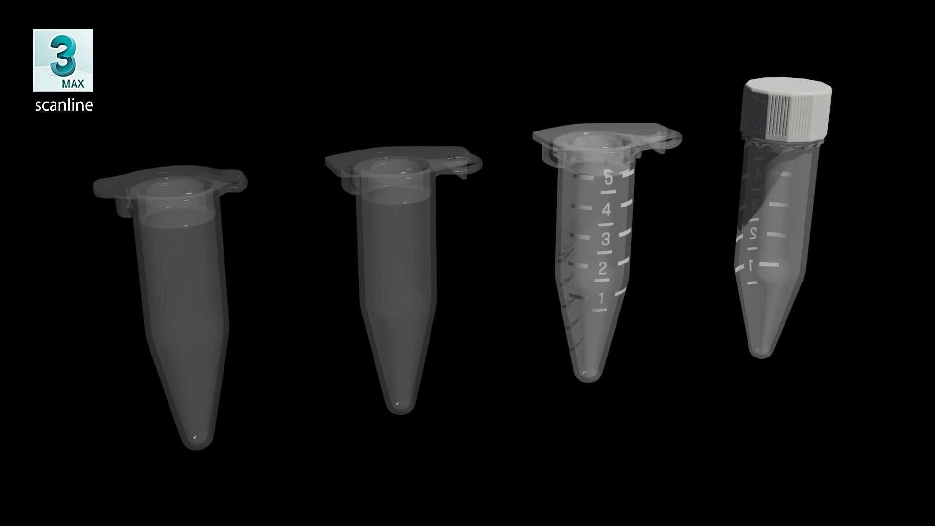 Eppendorf Centrifuge Tube Low-poly 3D model_10