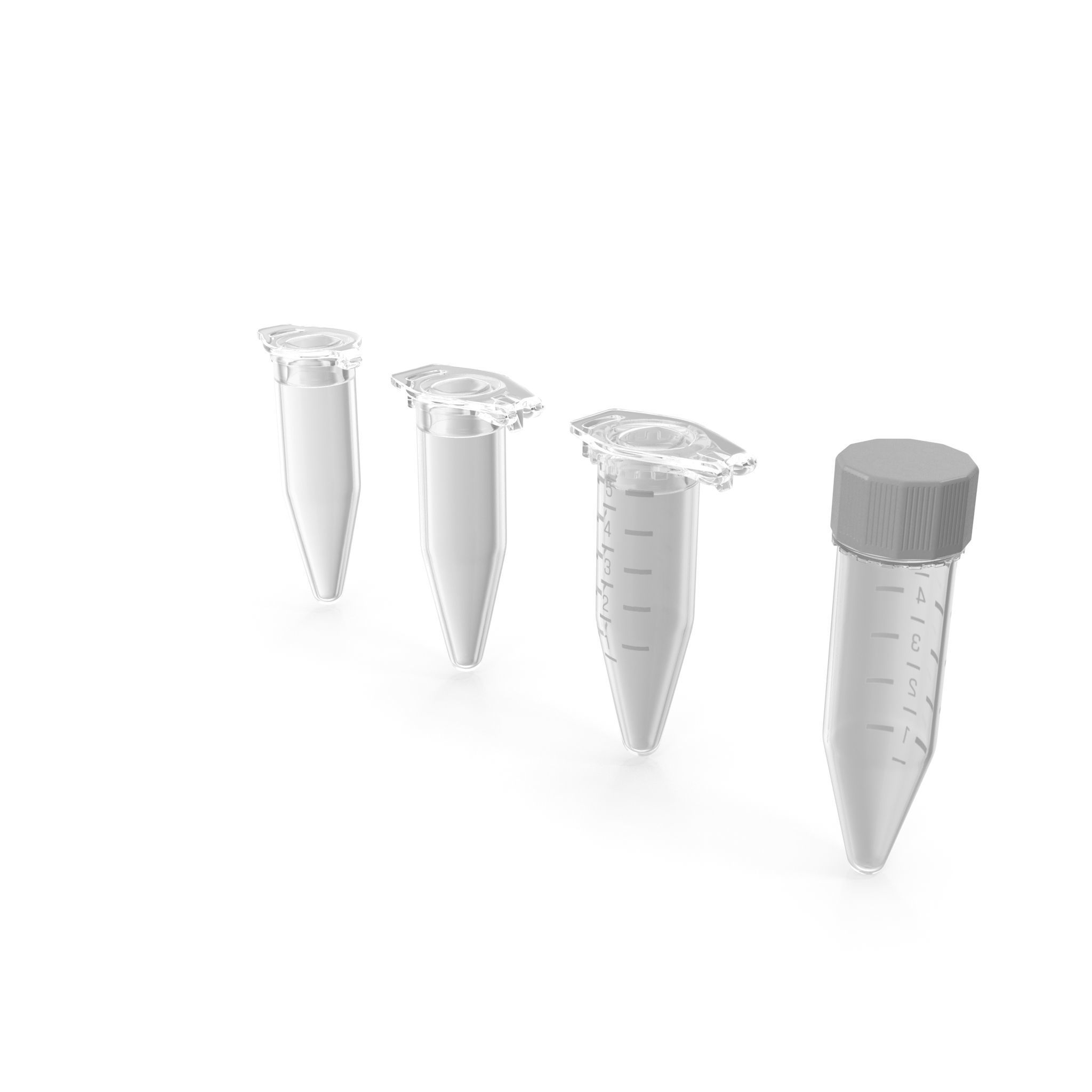 Eppendorf Centrifuge Tube Low-poly 3D model_2