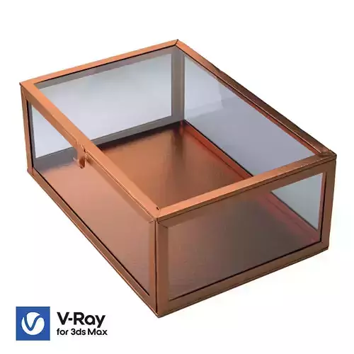 Glass Box HM Glasask Silver and Cooper