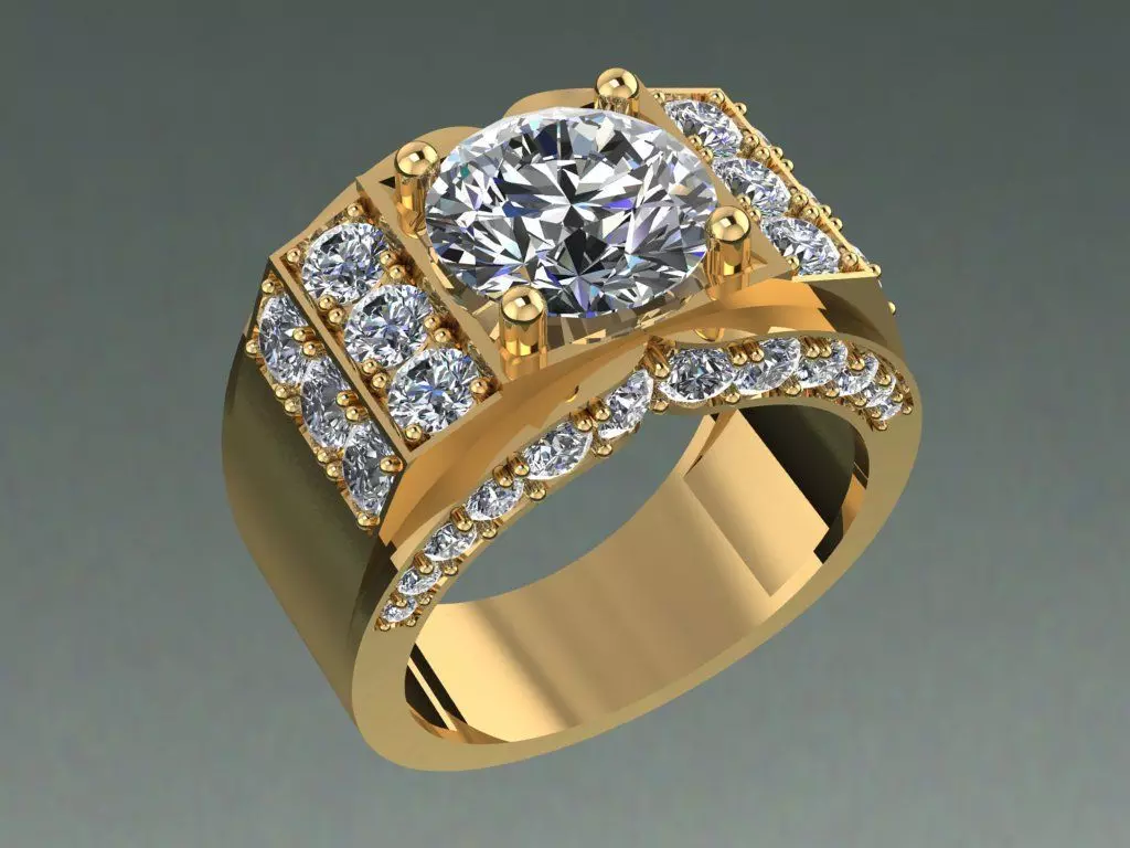 Rings 3D print model_0