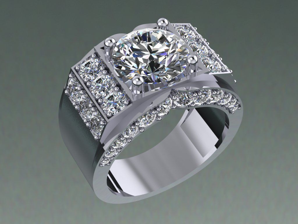 Rings 3D print model_2