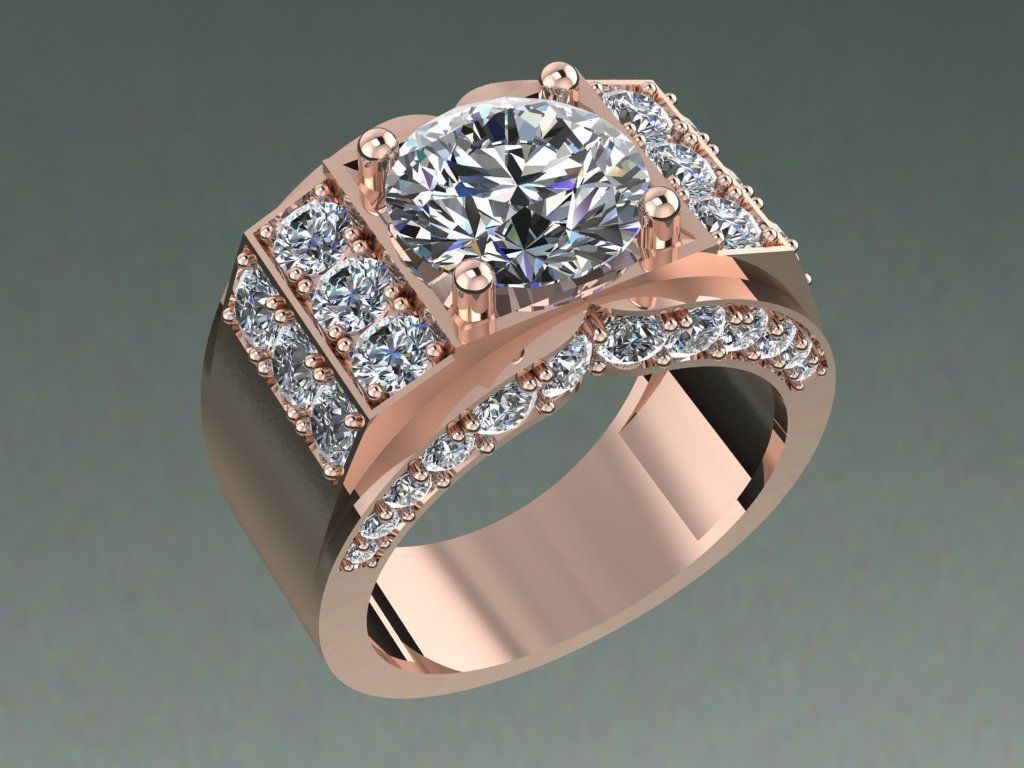 Rings 3D print model_1