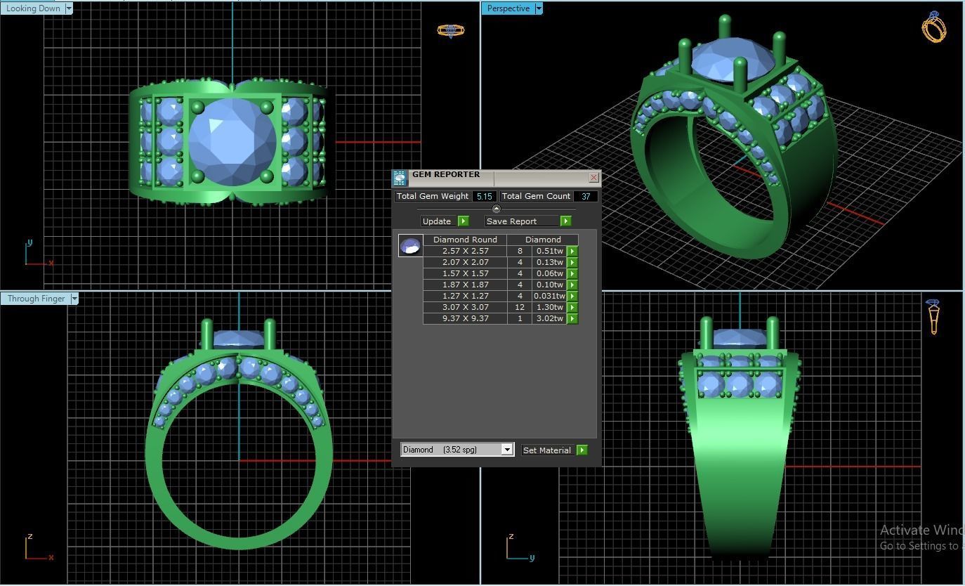 Rings 3D print model_3