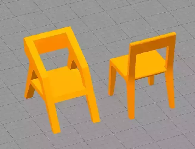 Chairs Collection For scale models in Architechture
