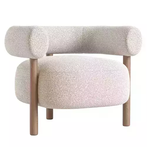 Boston Snow Boucle Chair