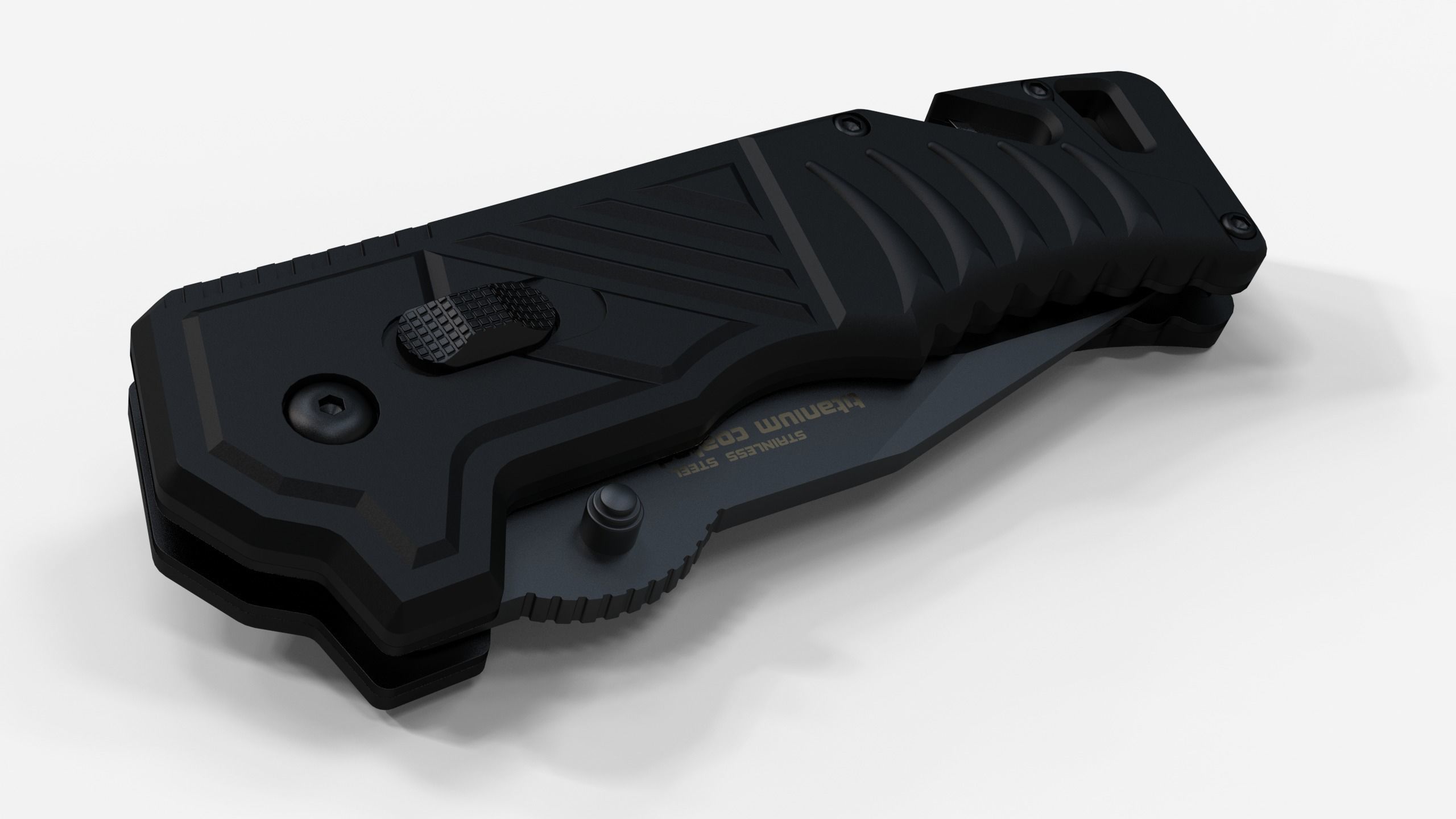 Folding Knife 3D model_7