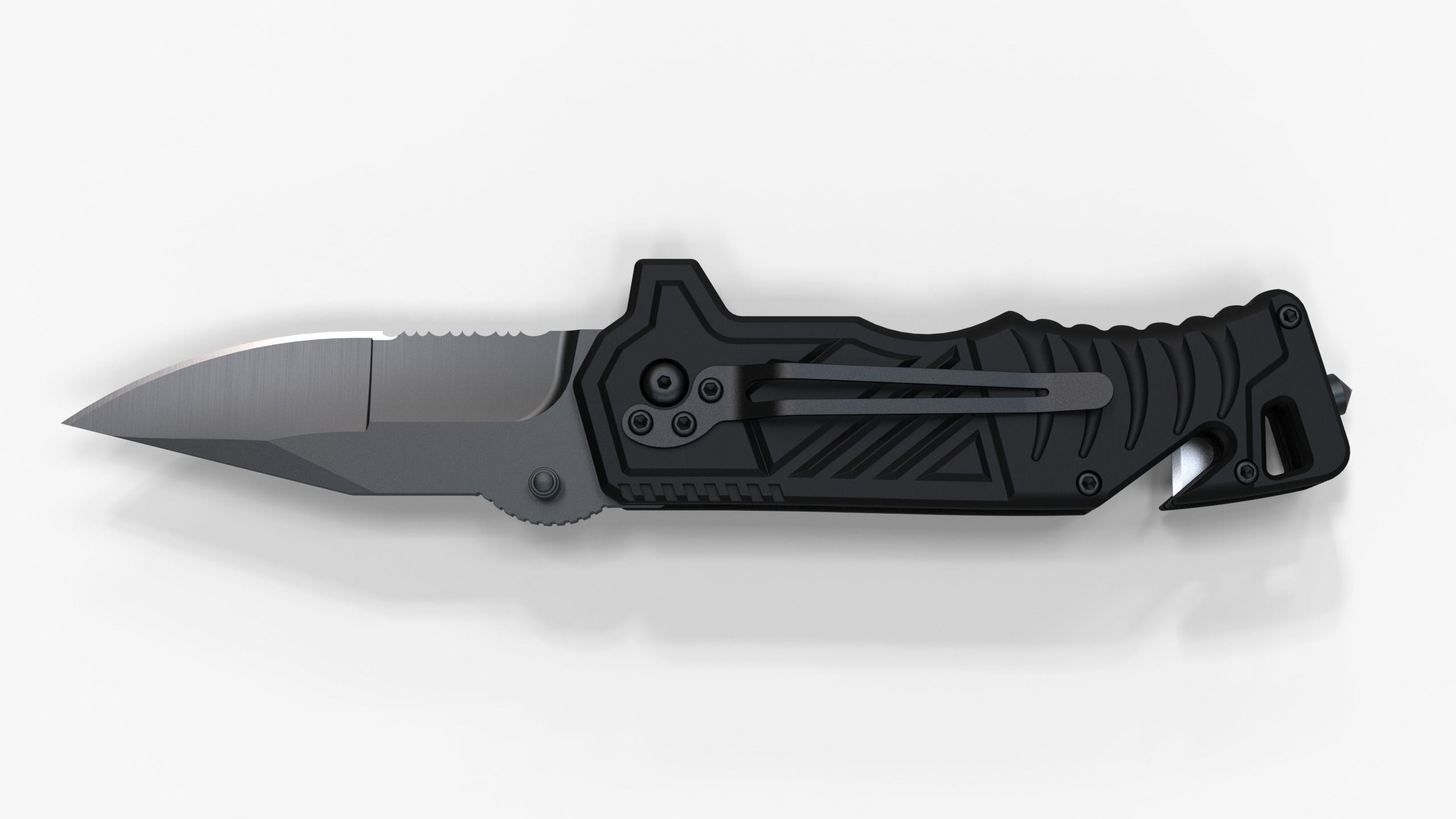 Folding Knife 3D model_1