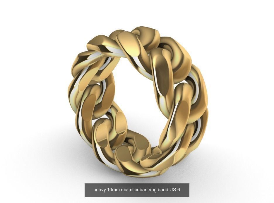 heavy miami cuban chain ring collection US sizes 5 to 11 _2