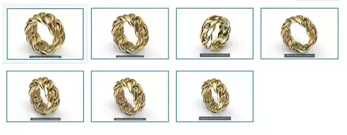 heavy miami cuban chain ring collection US sizes 5 to 11
