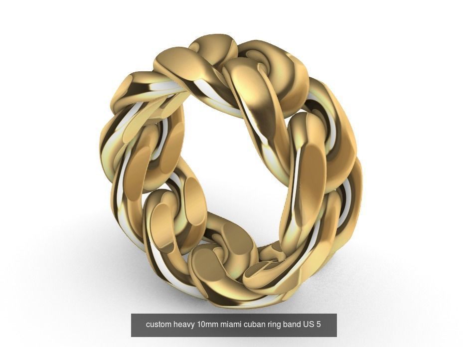 heavy miami cuban chain ring collection US sizes 5 to 11 _1