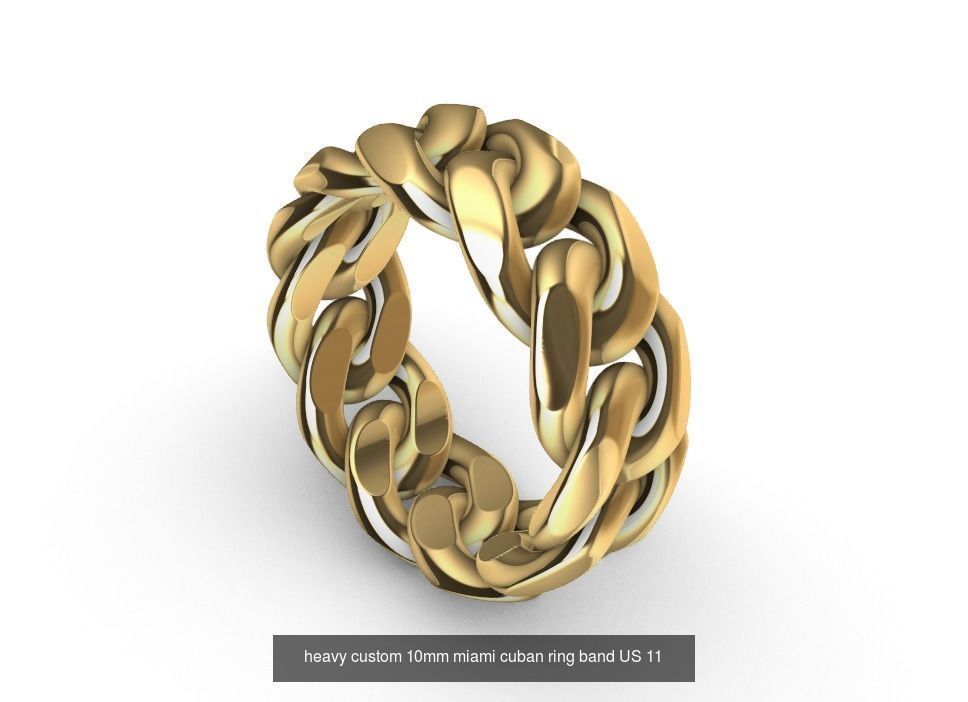 heavy miami cuban chain ring collection US sizes 5 to 11 _7
