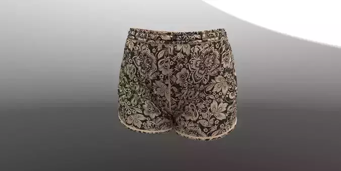 Female shorts PBR 4k