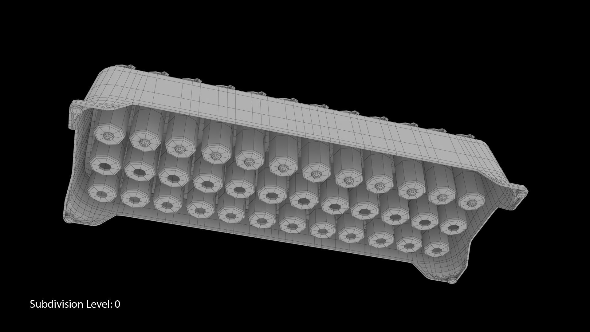 Eppendorf tube rack 1 5ml 2ml Low-poly 3D model_6