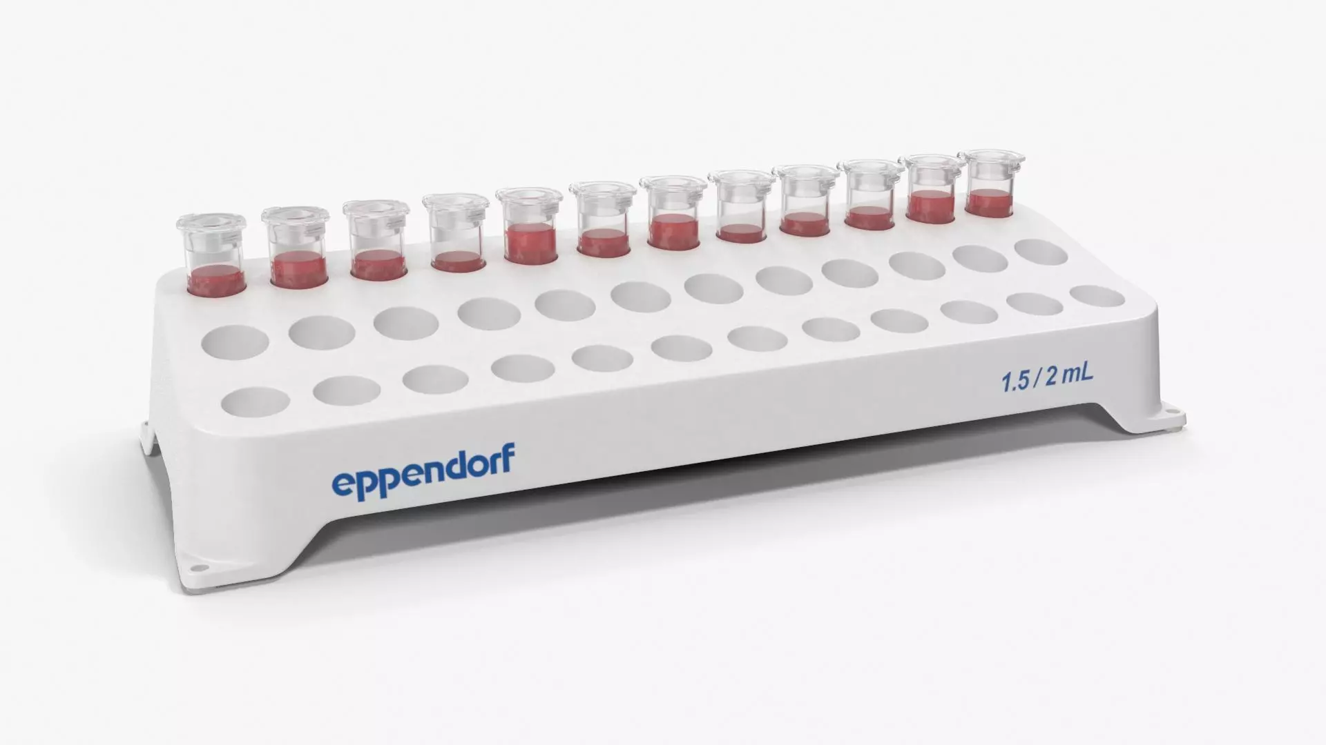 Eppendorf tube rack 1 5ml 2ml Low-poly 3D model_0