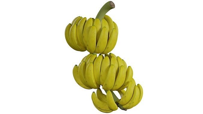 Bunch of Banana 3D model 4