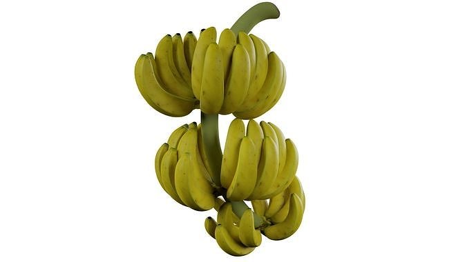 Bunch of Banana 3D model 3