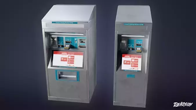 SUBWAY TERMINAL - Vending Machine 01 - LOW POLY